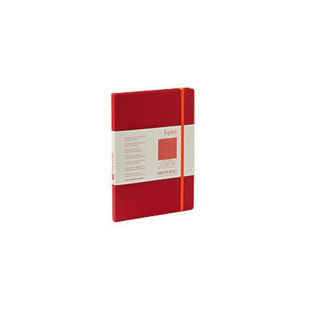 Fabriano, Ispira, Hardcover, Dot, A5, Book, 5.8"x8.3", Red